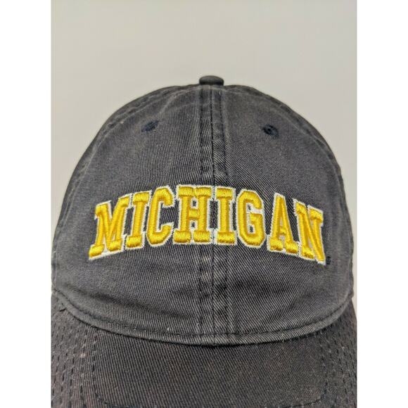 Legacy 92 Michigan Hat Embroidered Spell Out Slideback Cap Black - Picture 3 of 11